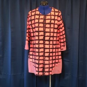 Coral and Black Jacket